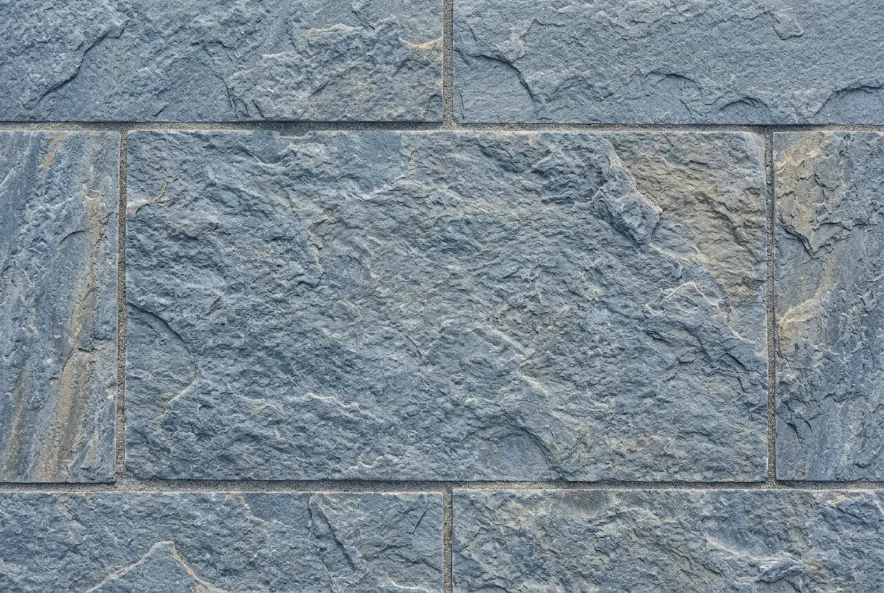 Blue-gray thermal bluestone surface texture