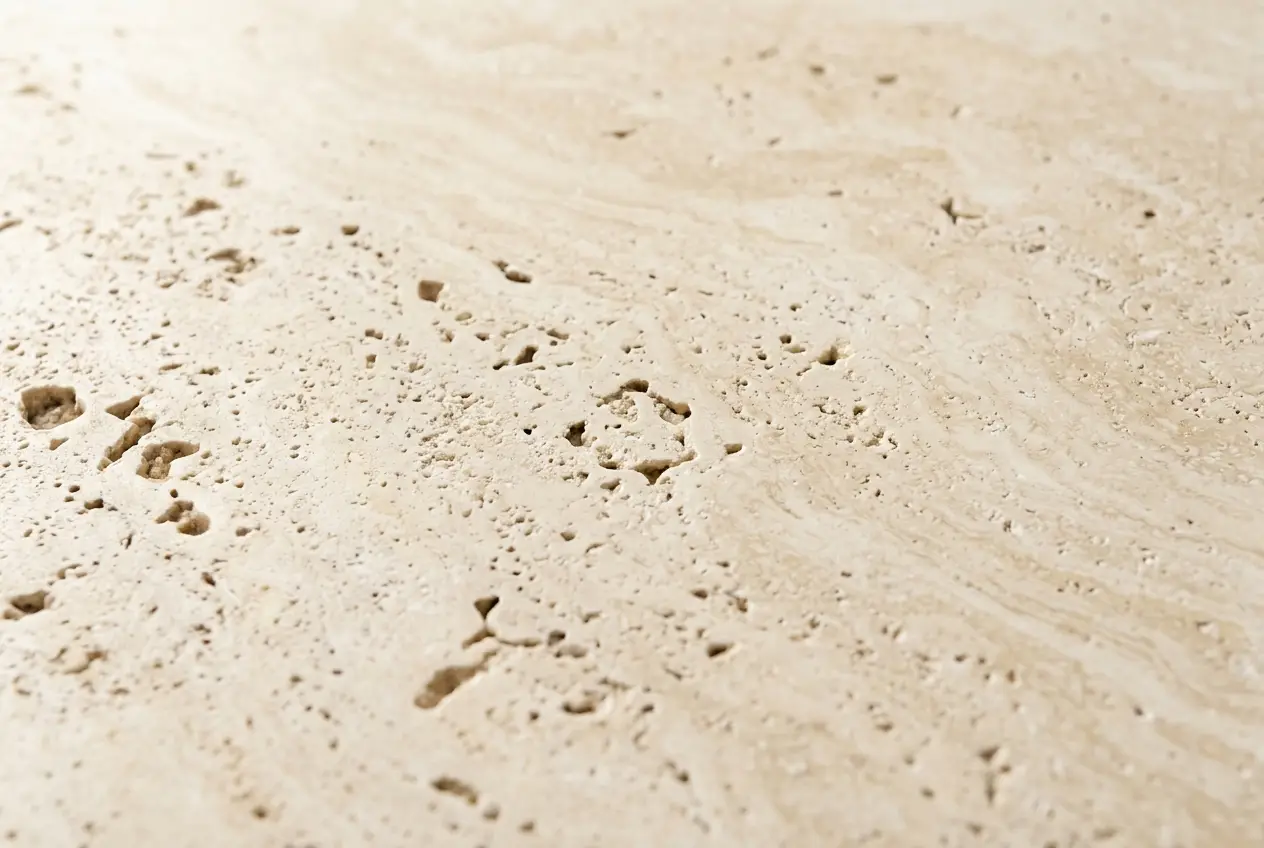 Warm cream travertine paver texture